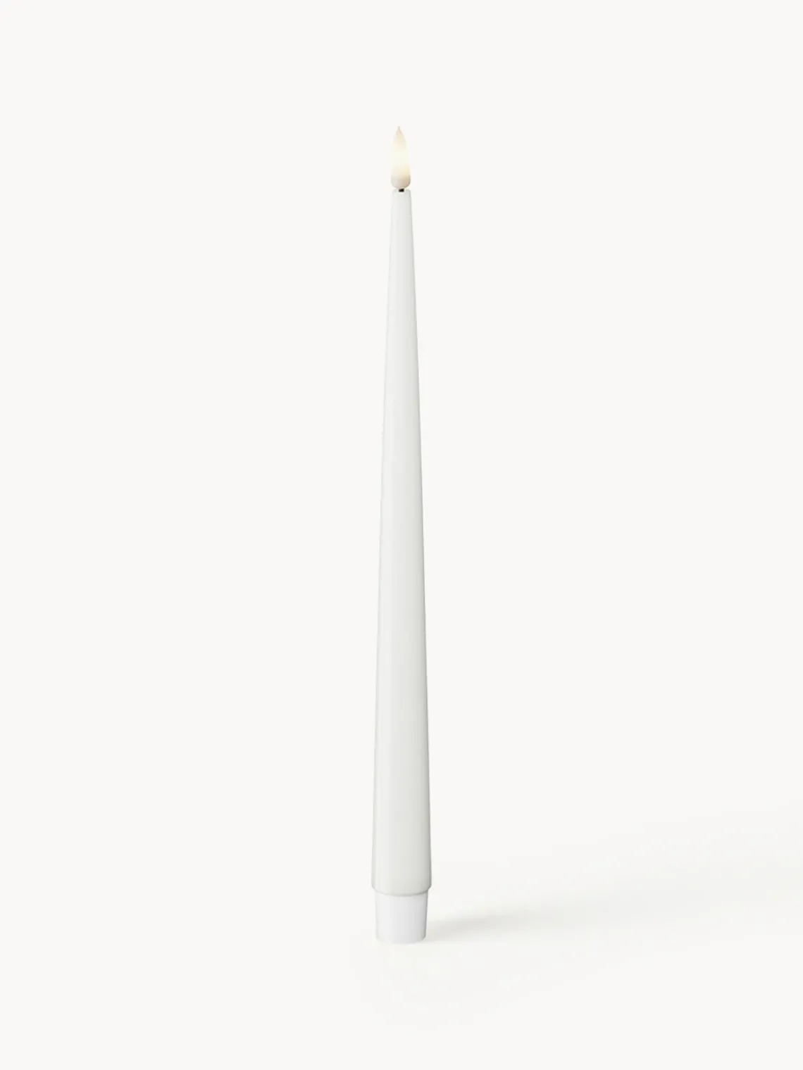 Velas Led|Velas Decorativas>Deluxe Homeart Velas cónicas LED artesanales Real Flame, 28 cm, 2 uds. Blanco