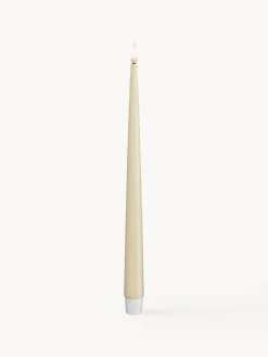 Velas Led|Velas Decorativas>Deluxe Homeart Velas cónicas LED artesanales Real Flame, 28 cm, 2 uds. Blanco crema