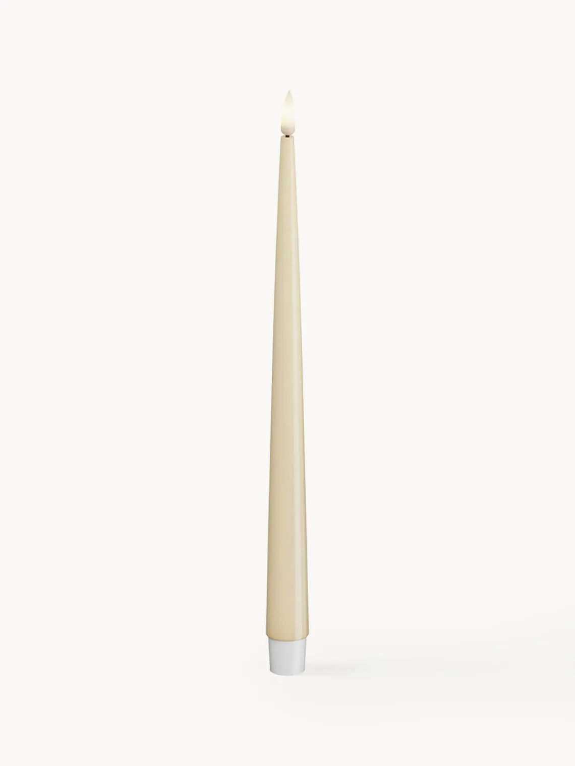 Velas Led|Velas Decorativas>Deluxe Homeart Velas cónicas LED artesanales Real Flame, 28 cm, 2 uds. Blanco crema