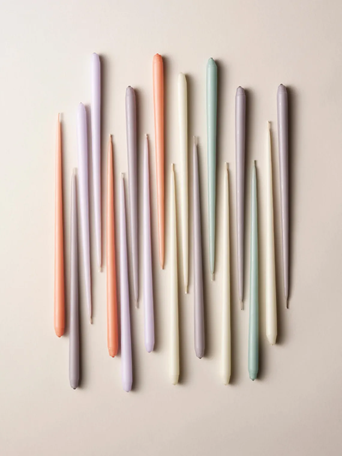 Velas Decorativas|Jarrones>STOFF Nagel Velas cónicas , 6 uds. Gris