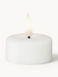 Velas Led|Velas Decorativas>Deluxe Homeart Velas de té LED artesanales Real Flame, 4 uds. Blanco