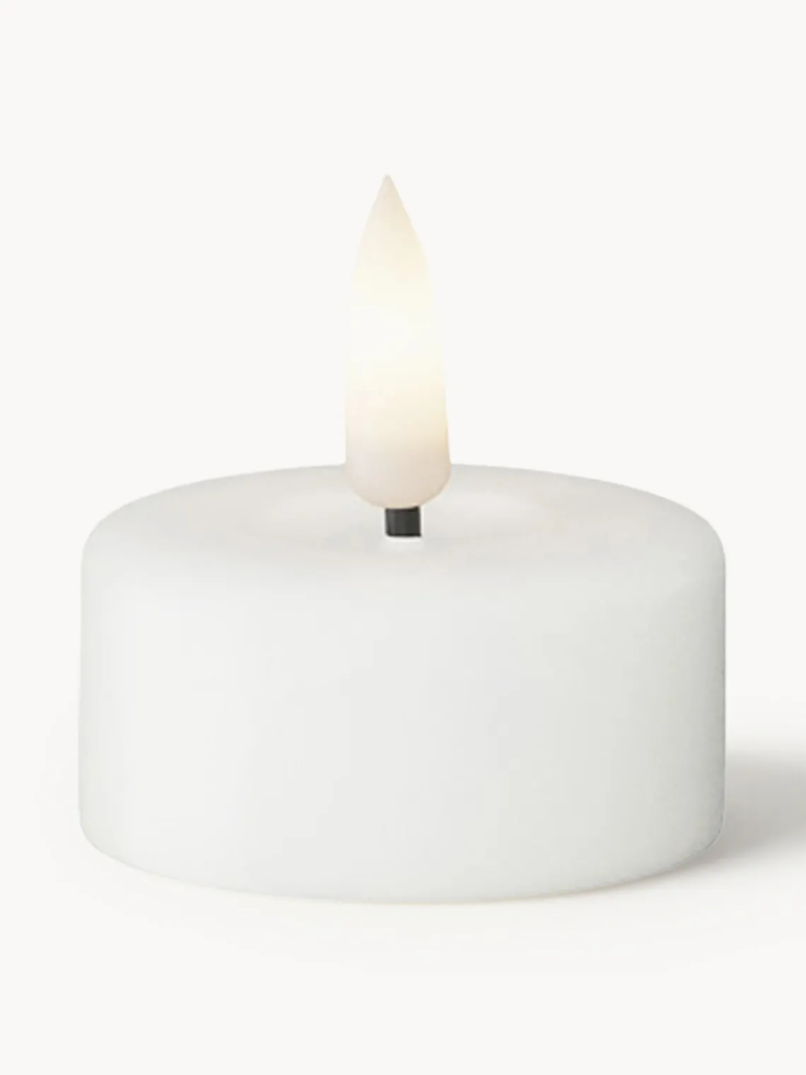 Velas Led|Velas Decorativas>Deluxe Homeart Velas de té LED artesanales Real Flame, 4 uds. Blanco
