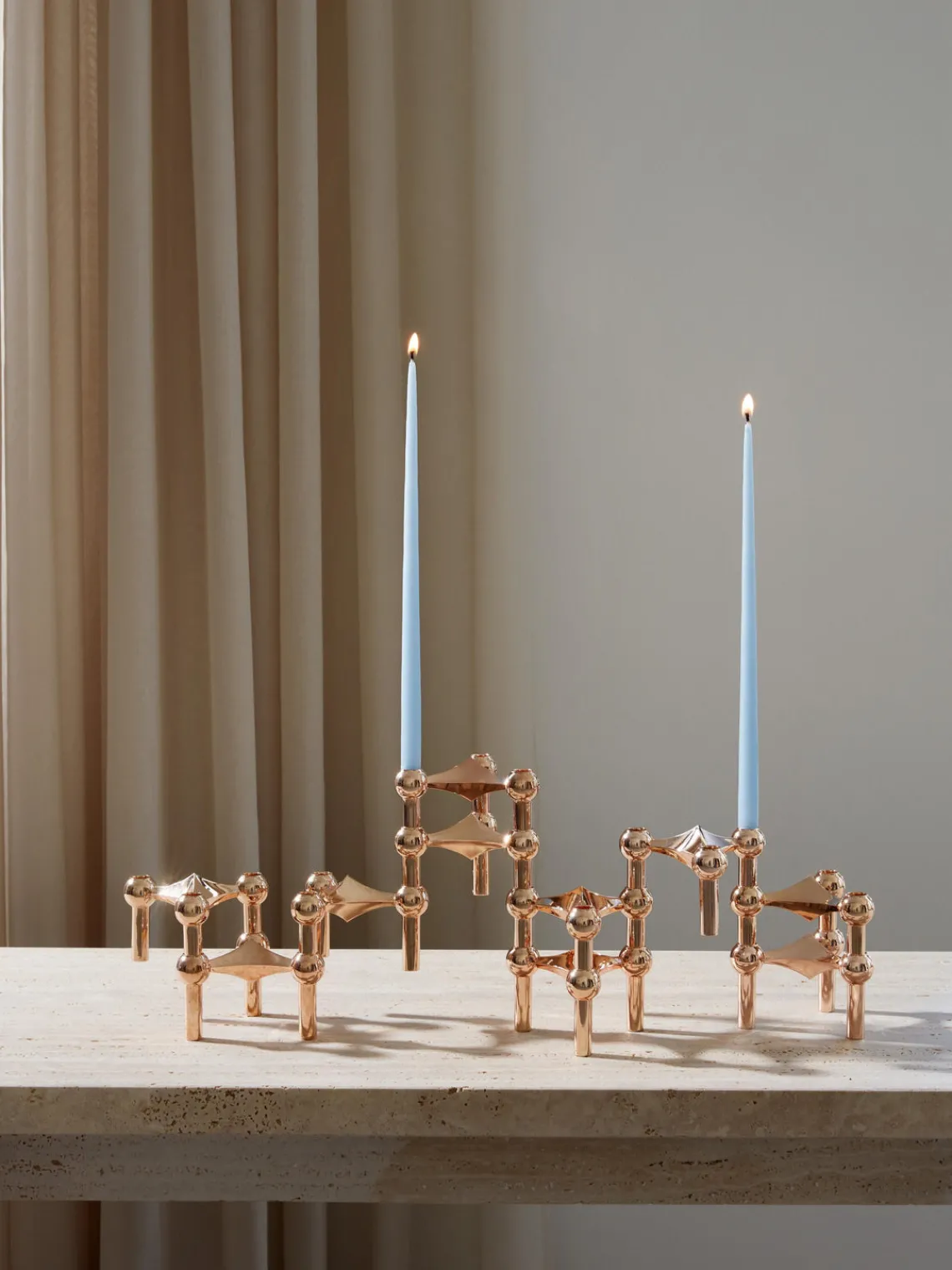 Velas Decorativas|Velas Y Candelabros>STOFF Nagel Velas finas , 6 uds. Azul claro