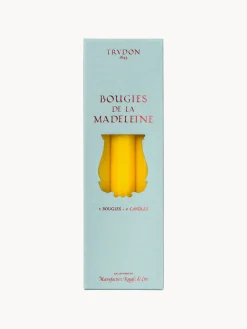 Velas Decorativas|Jarrones>Trudon Velas para cena artesanales Madeleine, 6 uds. Amarillo sol