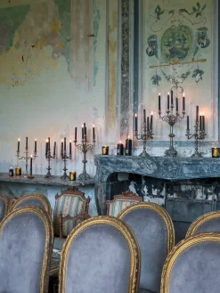 Velas para cena artesanales Madeleine, 6 uds. Velas Decorativas|Jarrones