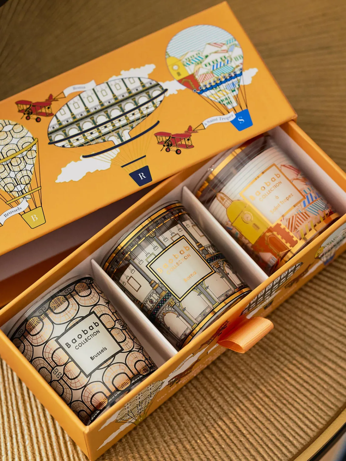 Velas Perfumadas|Jarrones>Baobab Velas perfumadas My First , 3 uds. Brussels, À Saint-Tropez & Roma