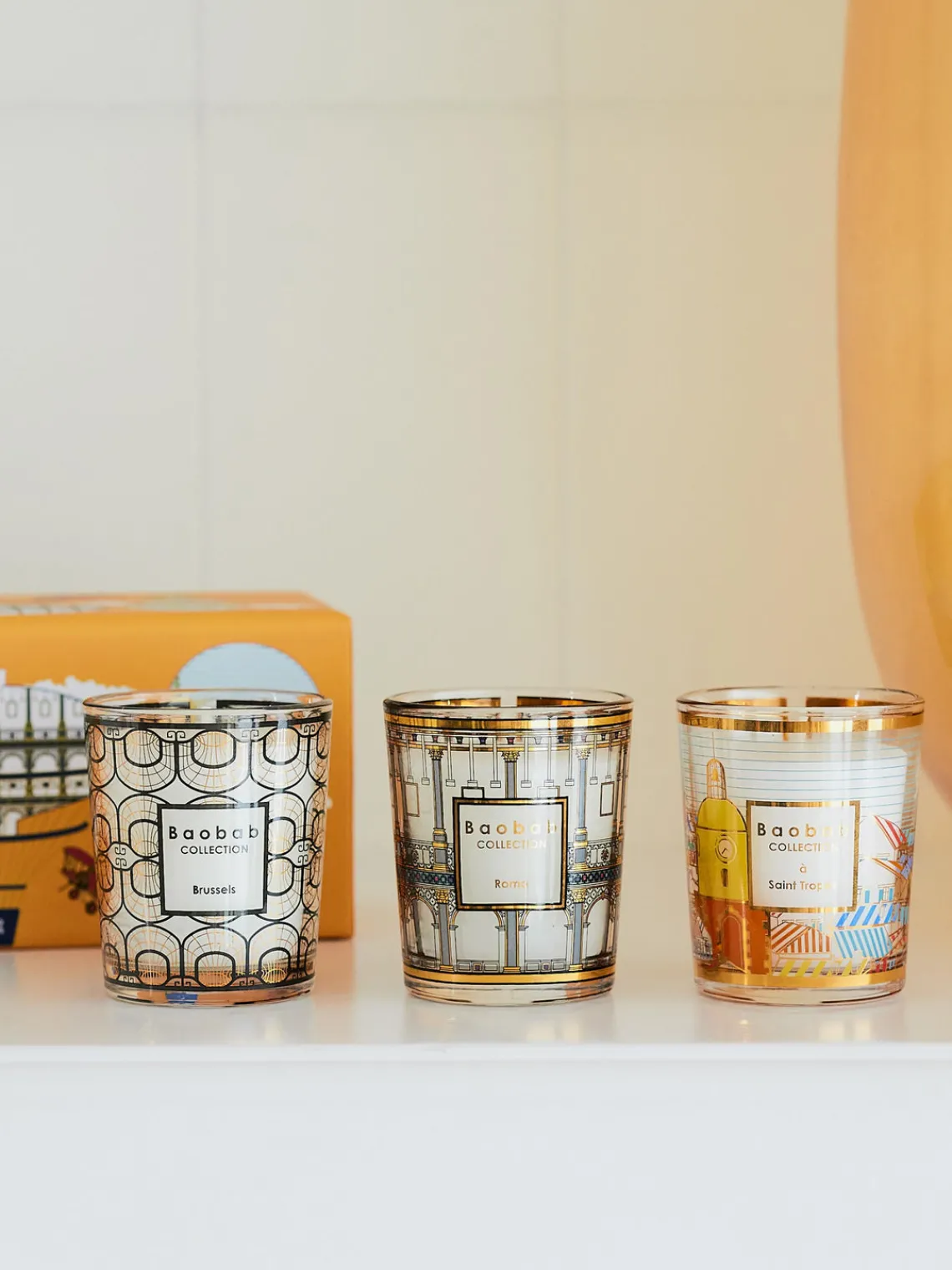 Velas Perfumadas|Jarrones>Baobab Velas perfumadas My First , 3 uds. Brussels, À Saint-Tropez & Roma