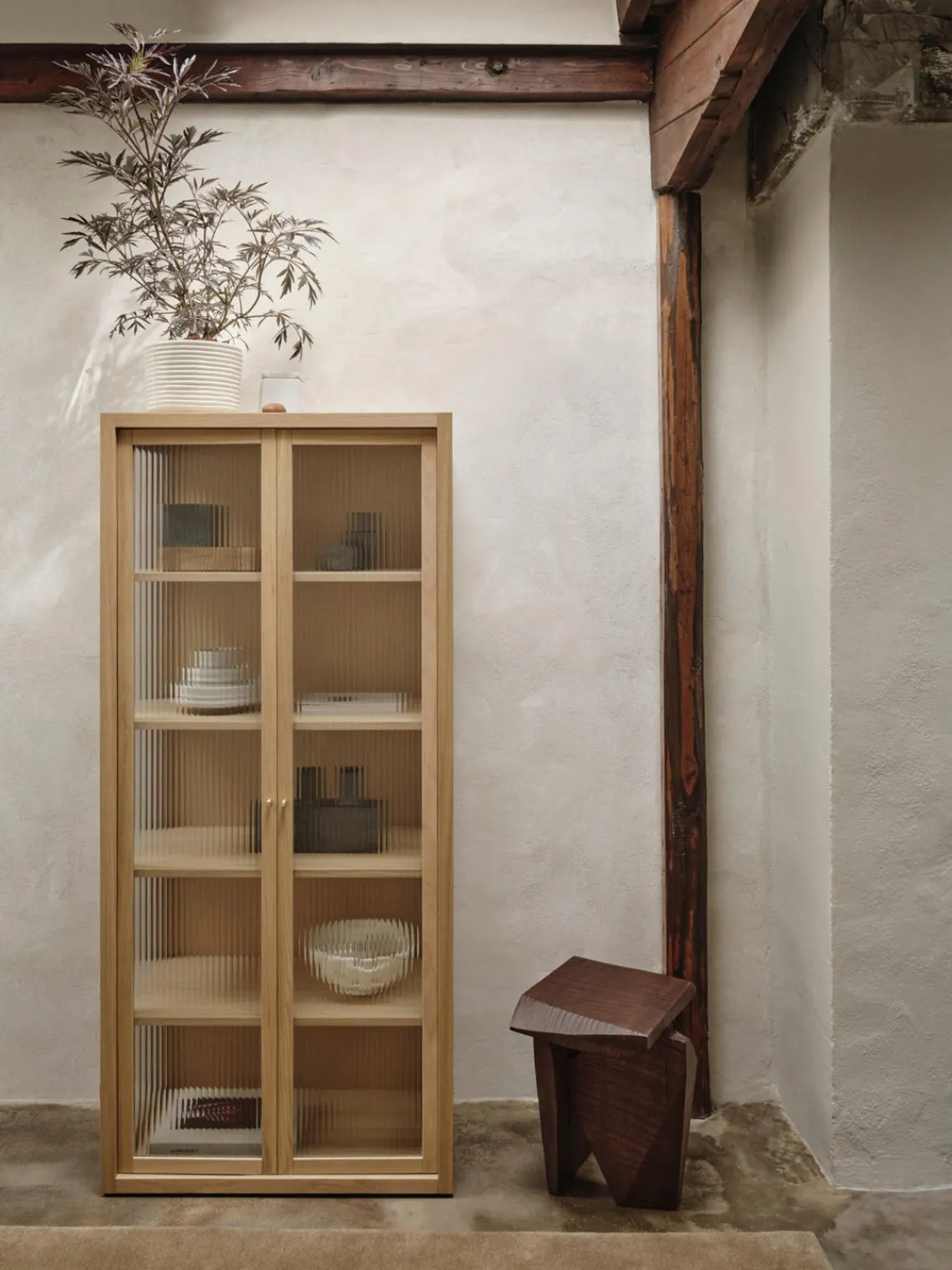 New Vitrina con vidrio acanalado Reed Vitrinas|Vitrinas