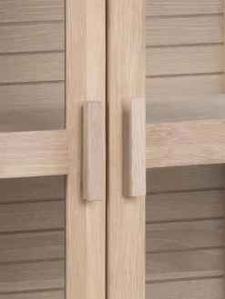 Vitrina de madera con puertas de vidrio Linley Vitrinas|Vitrinas
