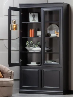 Vitrinas|Vitrinas> Vitrina de madera de roble Organize