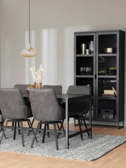 Vitrinas|Vitrinas>Rowico Home Vitrina de madera de roble Everett