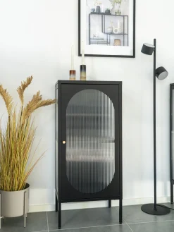 Sale Vitrina de madera de roble con relieves Adelaide Vitrinas|Vitrinas