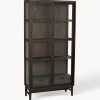 Best Vitrina de madera de roble con puertas correderas Hazelton Vitrinas|Vitrinas