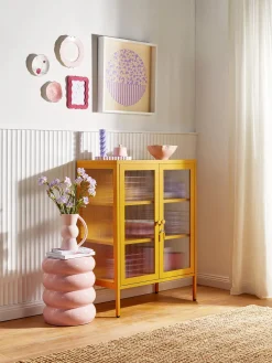 Outlet Vitrina de metal con cristal acanalado The Mixer Vitrinas|Vitrinas