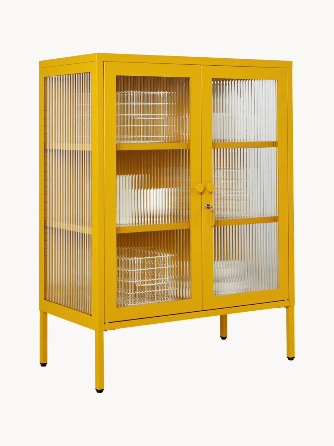 Outlet Vitrina de metal con cristal acanalado The Mixer Vitrinas|Vitrinas