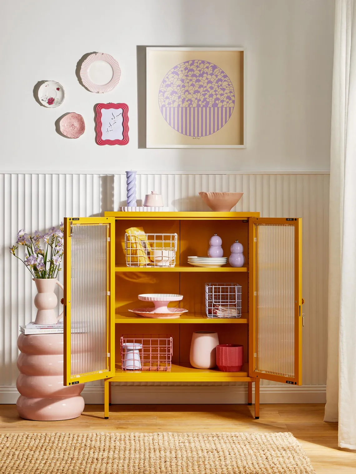 Outlet Vitrina de metal con cristal acanalado The Mixer Vitrinas|Vitrinas