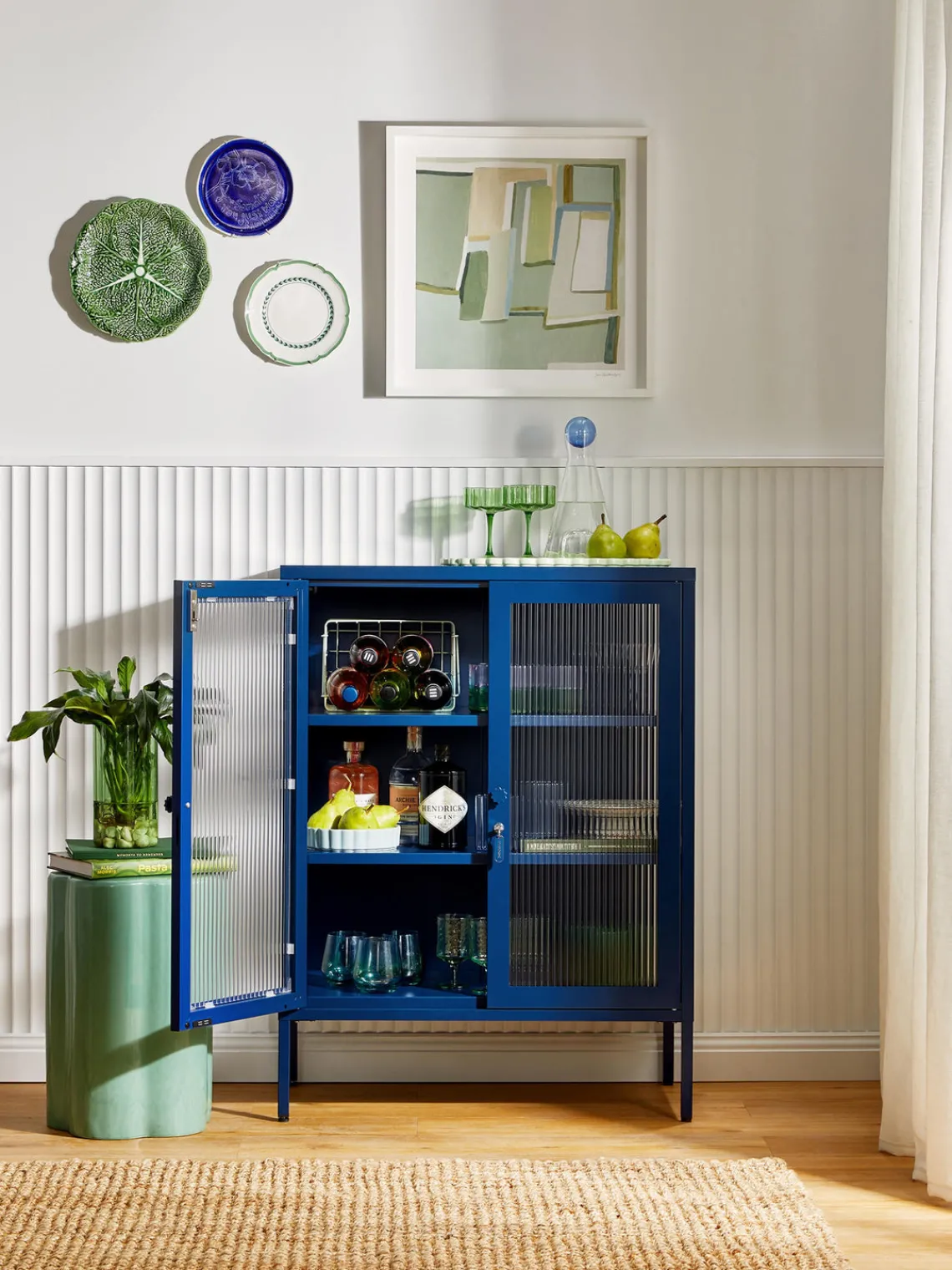 Online Vitrina de metal con cristal acanalado The Mixer Vitrinas|Vitrinas