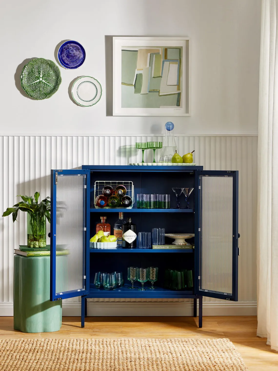 Online Vitrina de metal con cristal acanalado The Mixer Vitrinas|Vitrinas