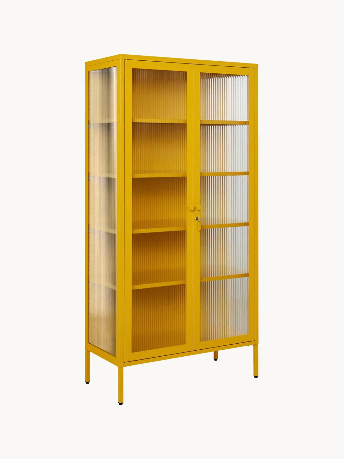 New Vitrina de metal con cristal acanalado The Collector Vitrinas|Vitrinas