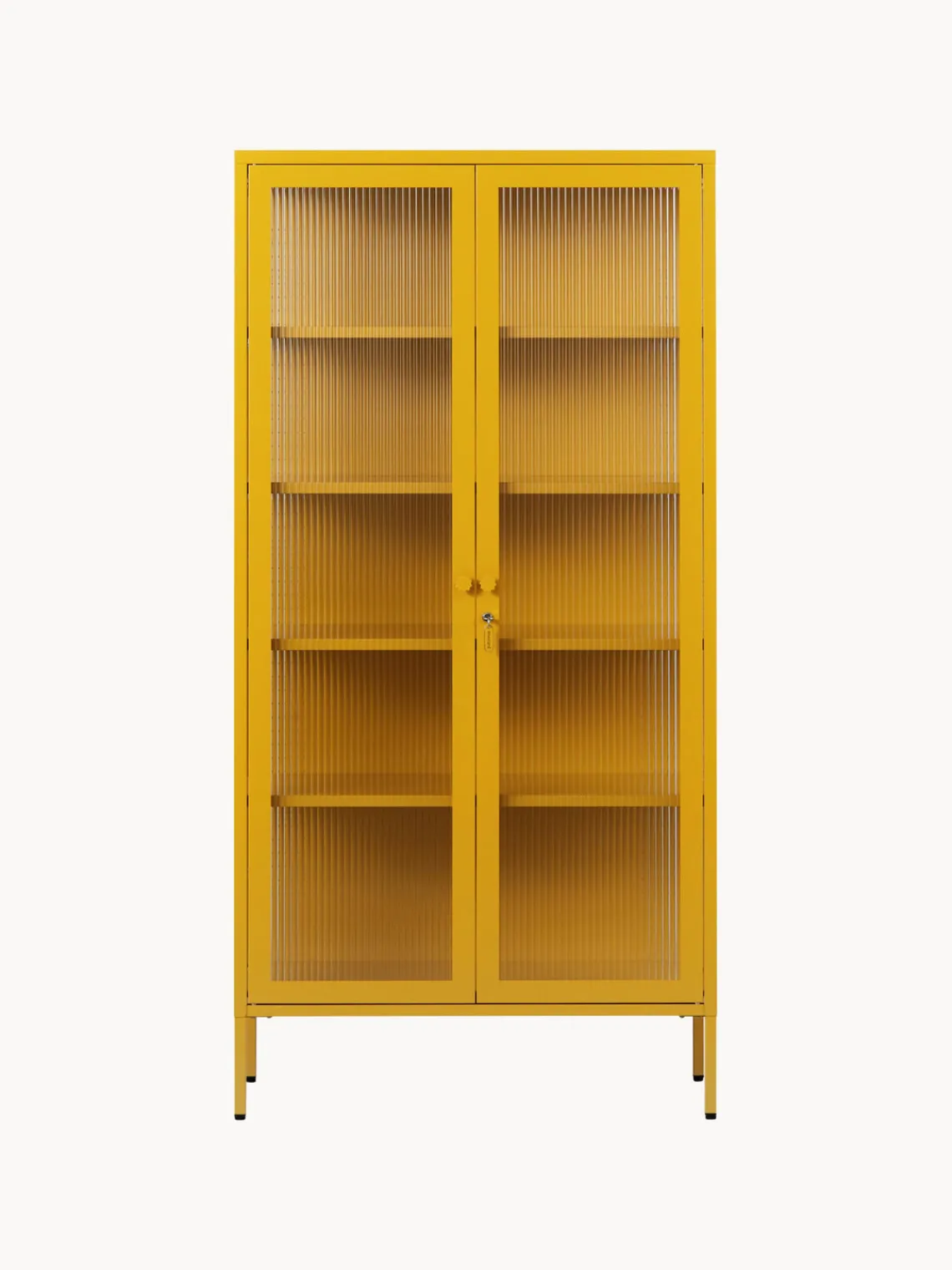 New Vitrina de metal con cristal acanalado The Collector Vitrinas|Vitrinas