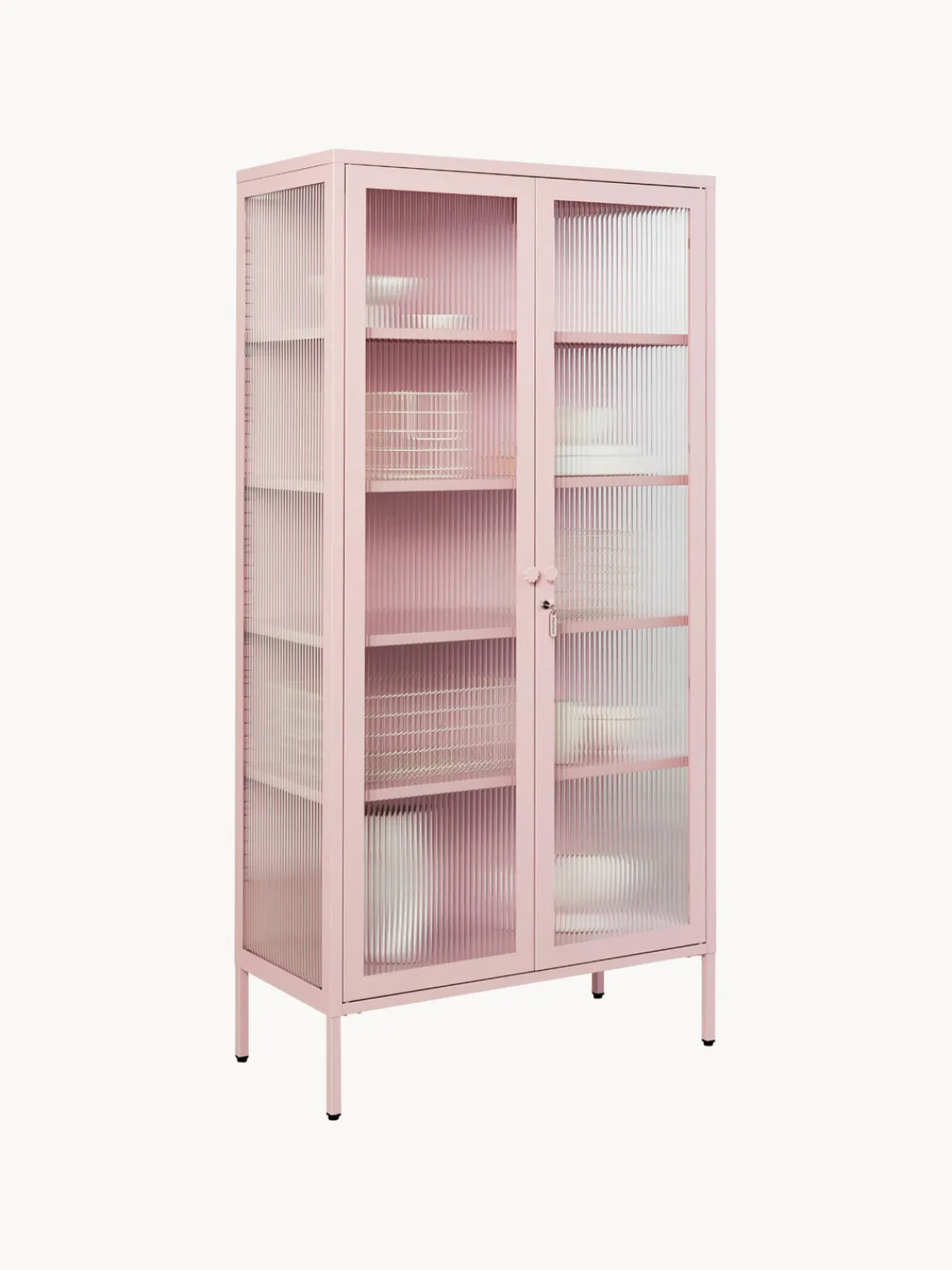 Sale Vitrina de metal con cristal acanalado The Collector Vitrinas|Vitrinas