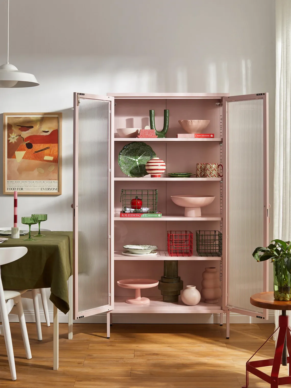 Sale Vitrina de metal con cristal acanalado The Collector Vitrinas|Vitrinas