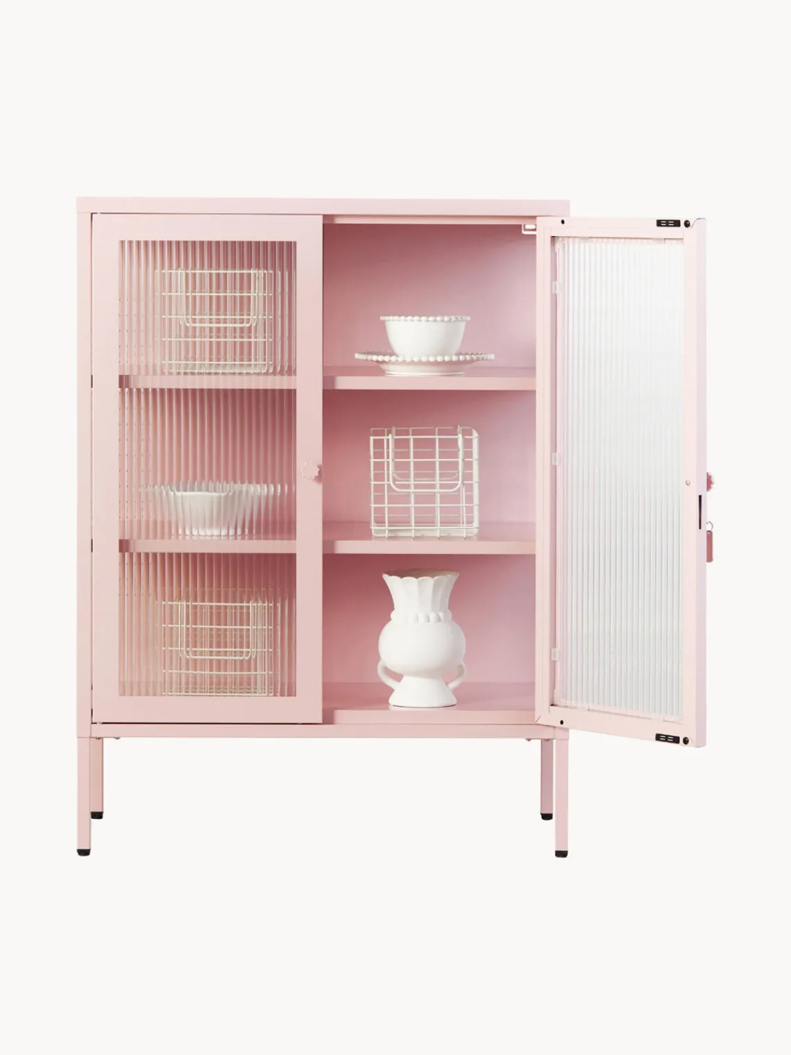 Sale Vitrina de metal con cristal acanalado The Mixer Vitrinas|Vitrinas