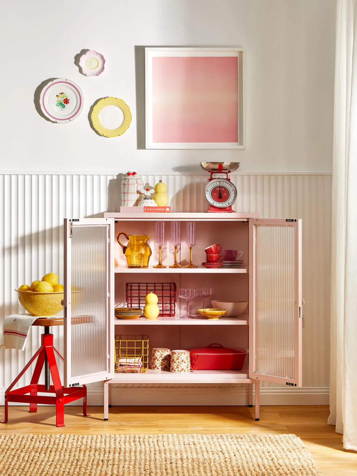 Sale Vitrina de metal con cristal acanalado The Mixer Vitrinas|Vitrinas