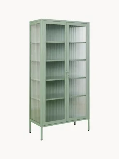 Outlet Vitrina de metal con cristal acanalado The Collector Vitrinas|Vitrinas