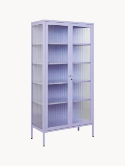 Outlet Vitrina de metal con cristal acanalado The Collector Vitrinas|Vitrinas