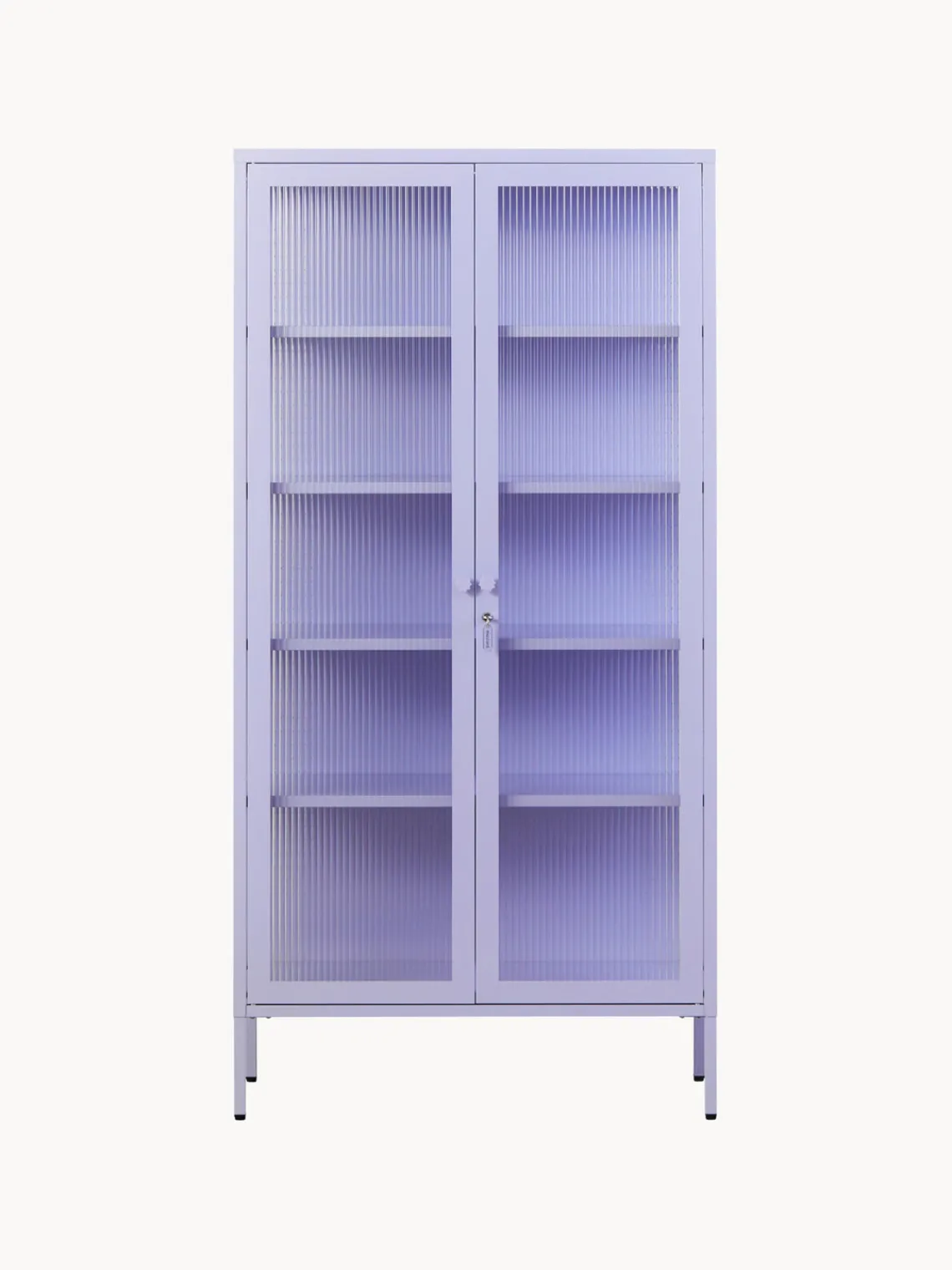 Outlet Vitrina de metal con cristal acanalado The Collector Vitrinas|Vitrinas