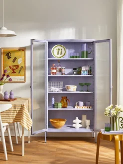 Outlet Vitrina de metal con cristal acanalado The Collector Vitrinas|Vitrinas