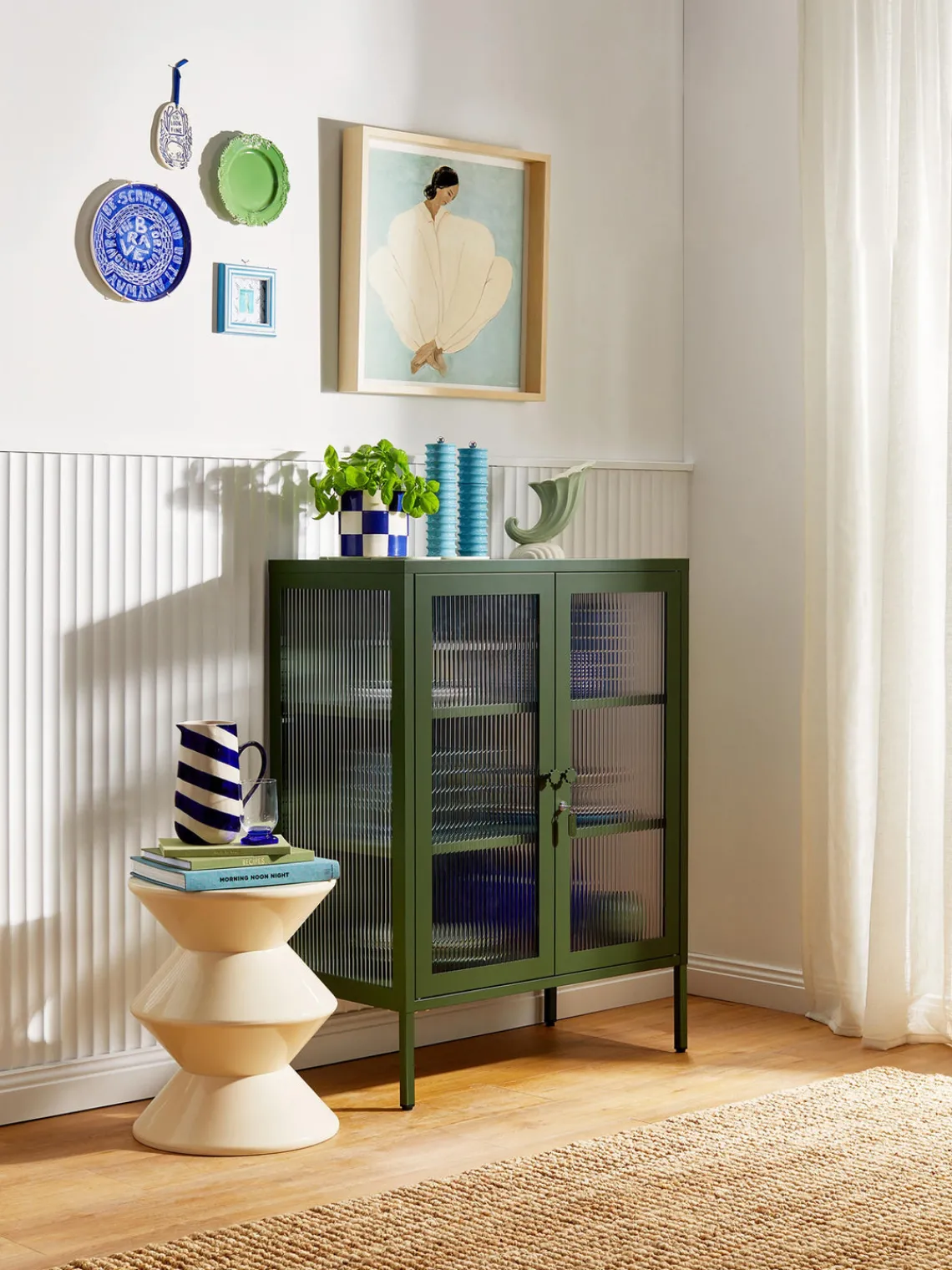 Sale Vitrina de metal con cristal acanalado The Mixer Vitrinas|Vitrinas