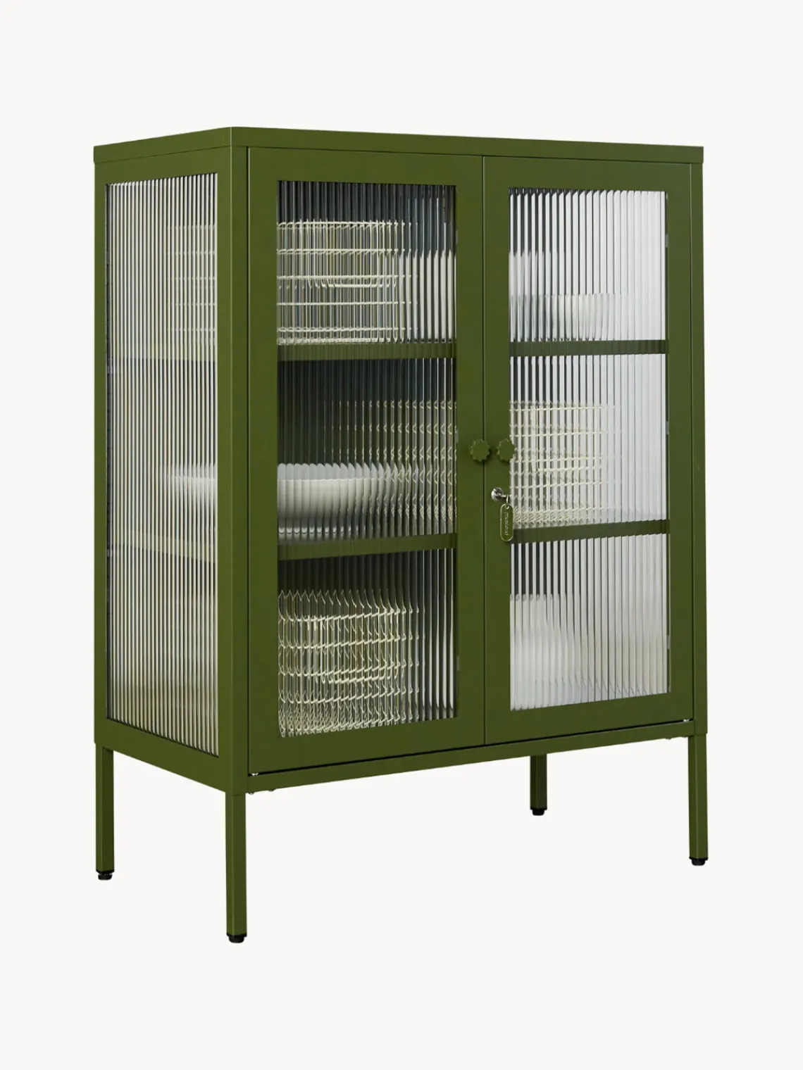 Sale Vitrina de metal con cristal acanalado The Mixer Vitrinas|Vitrinas