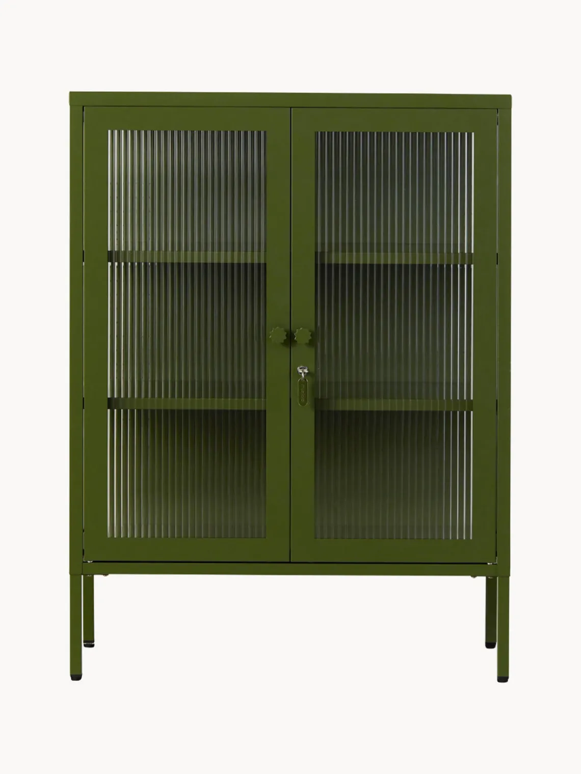 Sale Vitrina de metal con cristal acanalado The Mixer Vitrinas|Vitrinas