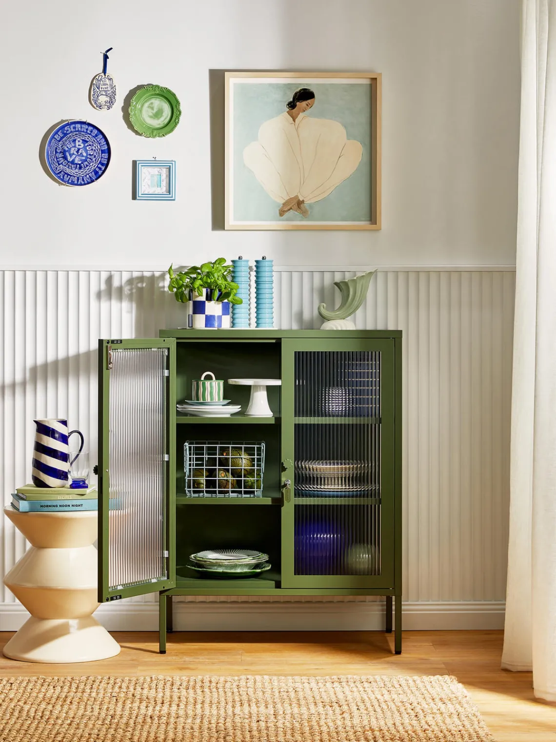 Sale Vitrina de metal con cristal acanalado The Mixer Vitrinas|Vitrinas