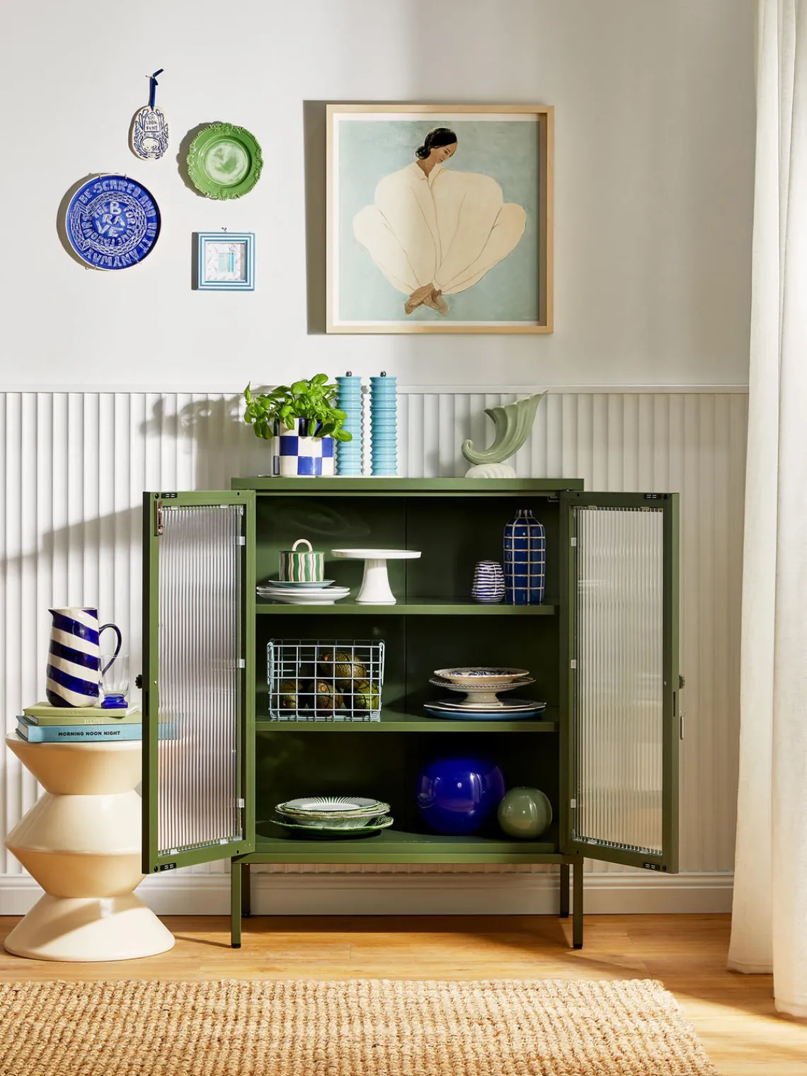 Sale Vitrina de metal con cristal acanalado The Mixer Vitrinas|Vitrinas