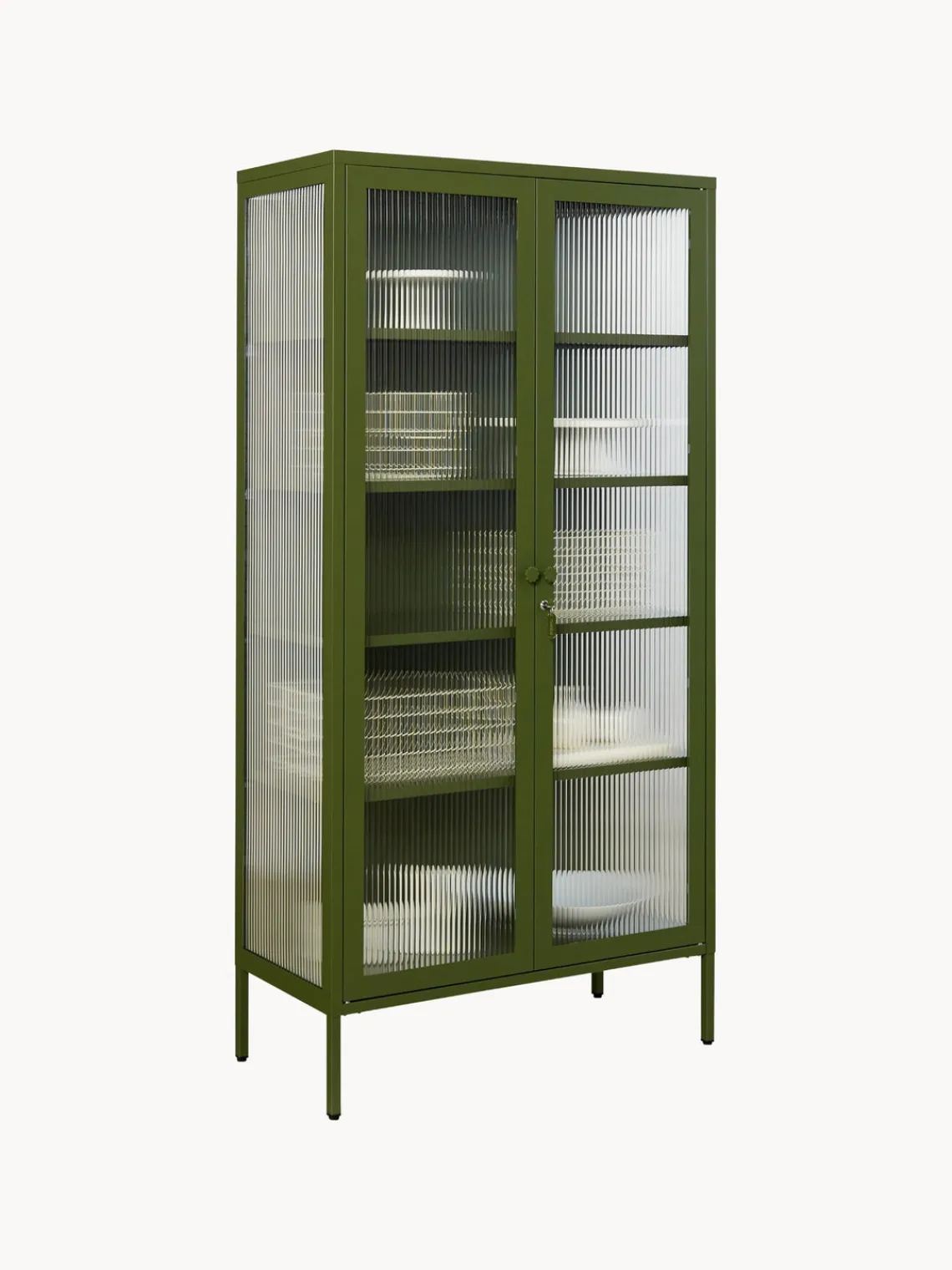 Hot Vitrina de metal con cristal acanalado The Collector Vitrinas|Vitrinas