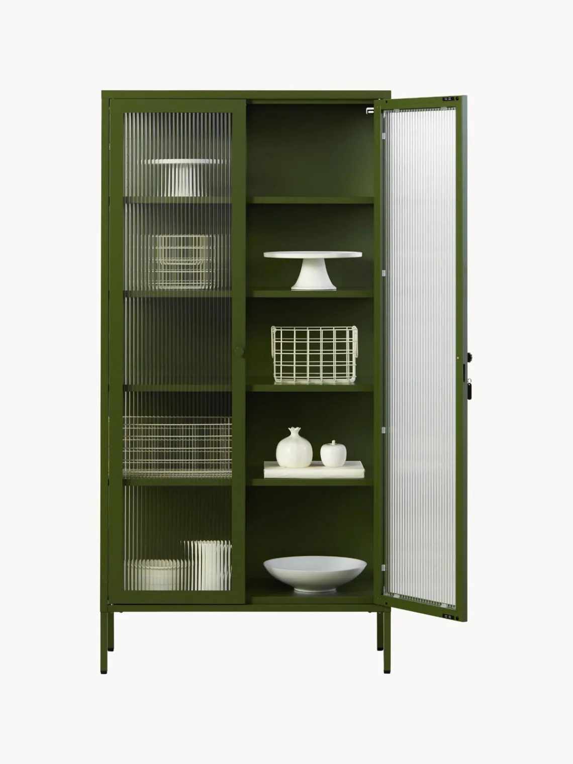 Hot Vitrina de metal con cristal acanalado The Collector Vitrinas|Vitrinas