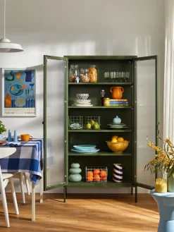 Hot Vitrina de metal con cristal acanalado The Collector Vitrinas|Vitrinas