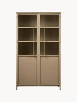 Vitrinas|Vitrinas></noscript> Vitrina de metal Exhibit Beige mate