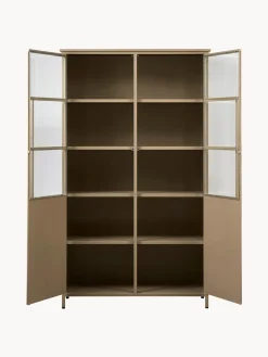 Vitrinas|Vitrinas></noscript> Vitrina de metal Exhibit Beige mate