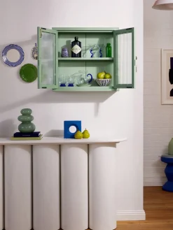 Estanterías De Pared|Vitrinas></noscript>Mustard Made Vitrina de pared The Kit Transparente, verde menta