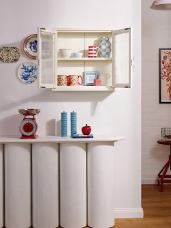 Estanterías De Pared|Vitrinas></noscript>Mustard Made Vitrina de pared The Kit Transparente, Off White