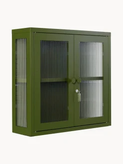 Estanterías De Pared|Vitrinas>Mustard Made Vitrina de pared The Kit Transparente, verde oscuro