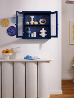 Estanterías De Pared|Vitrinas></noscript>Mustard Made Vitrina de pared The Kit Transparente, azul oscuro