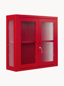 Estanterías De Pared|Vitrinas>Mustard Made Vitrina de pared The Kit Transparente, rojo