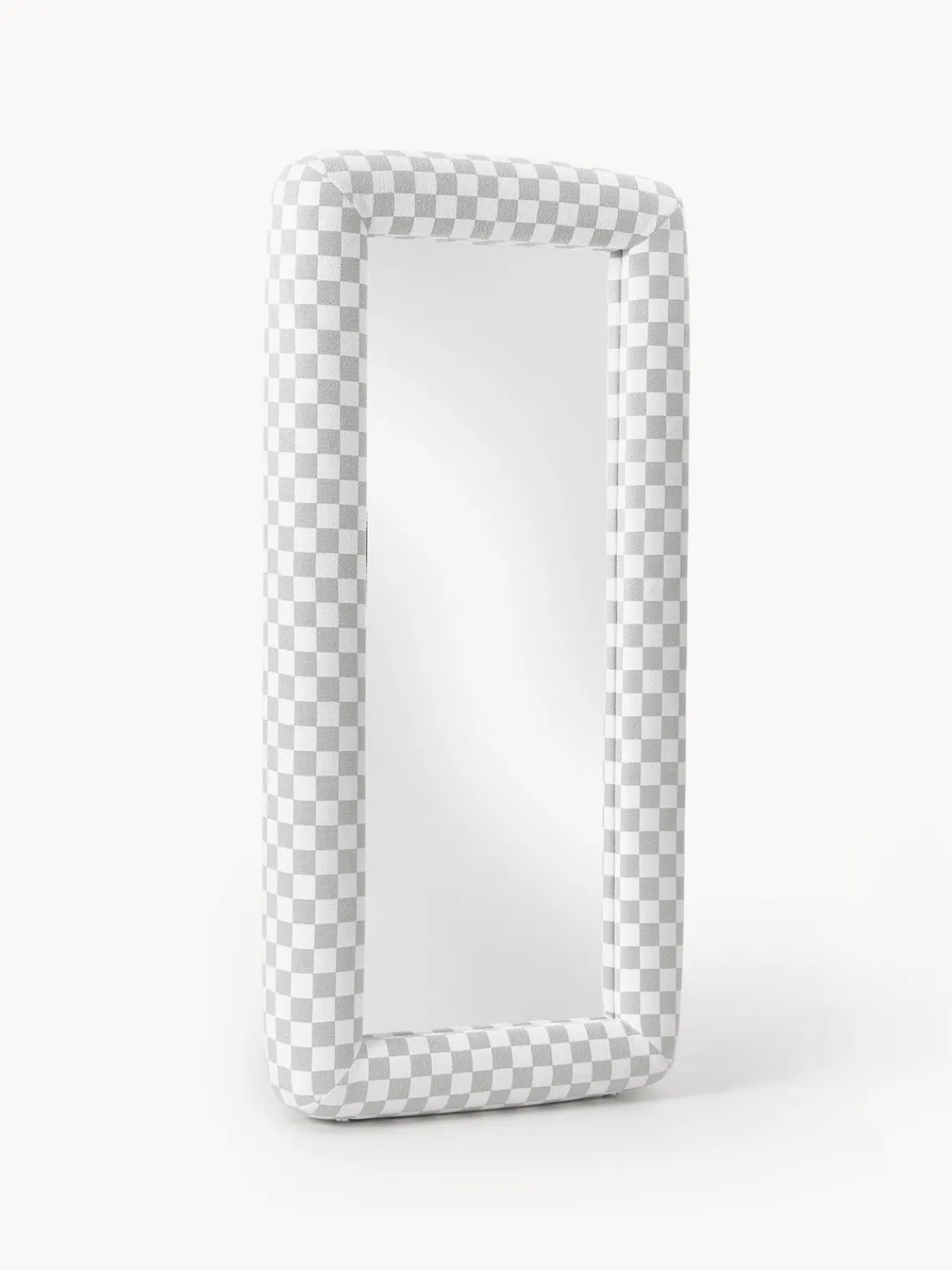 New Westwing | Crosby Studios, espejo de pie con marco tapizado Glace Jarrones|Decoración