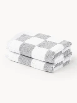 Toallas|Mantas>Westwing Collection Westwing | Crosby Studios, toalla de algodón Damier, tamaños diferentes