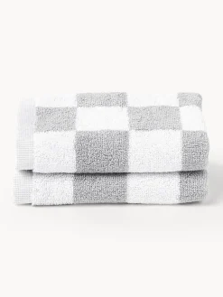 Toallas|Mantas>Westwing Collection Westwing | Crosby Studios, toalla de algodón Damier, tamaños diferentes